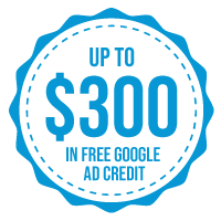 Up to $300 free Google ad credit